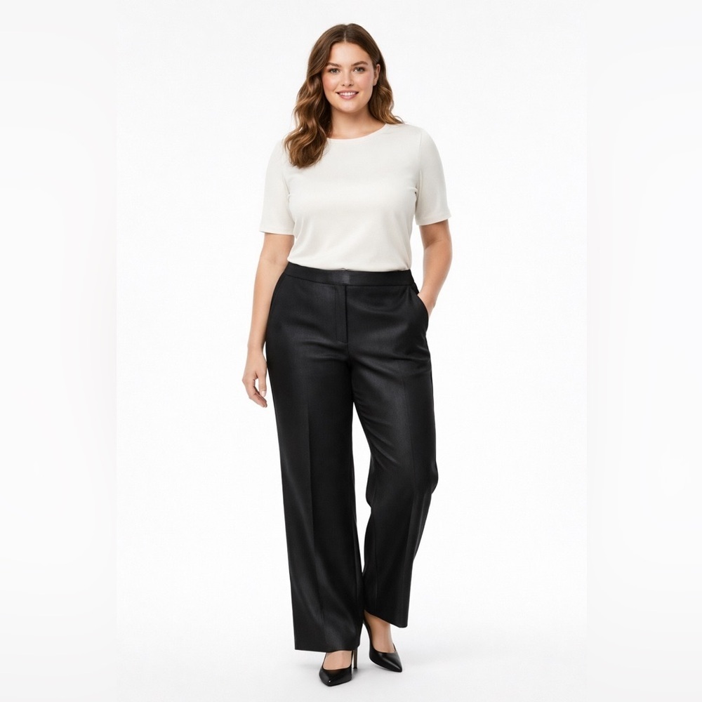 Peace of Cloth Panticular Modern Trousers Size 14 Viscose Blend Straight Leg